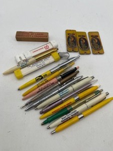 lot 149 image: Land O Lakes Wood Whistle, Parrot Shoes Metal Whistles, Implement Pens