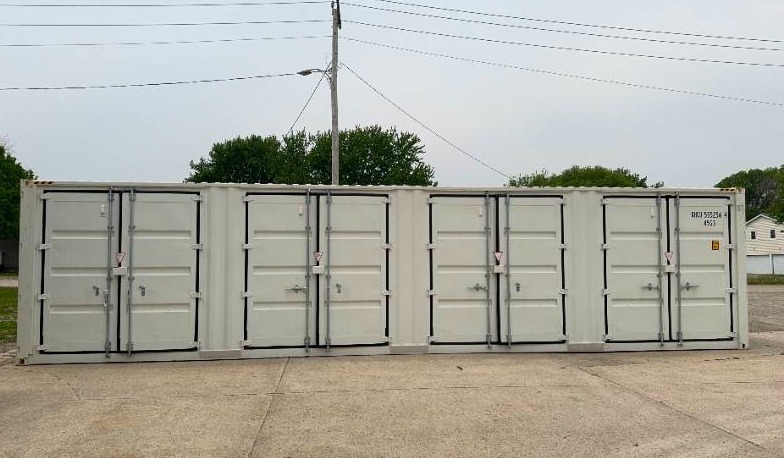 lot 10 image: 2024 Cargo Shipping Container, 40 High Cube, Single Use  Four Double Side Doors