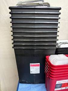 lot 13 image: WOW $$$$ Giant Lot of 60 NEW Mixed Size Trash Bin Containers & Sharps Containers with Lids