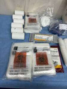 lot 14 image: Mixed Lot Of New Medical Supplies - Zip Baggies, Medicine Cups, Labels etc