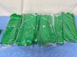 lot 19 image: Lot of Approximately 80 NEW Patient Belongings Bags -18X20IN W DRAWSTRING LIME GREEN