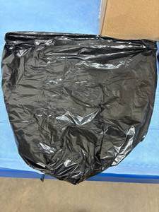 lot 20 image: Lot of 12 ROLLS NEW Mixed Sizes Garbage Trash Can Liners - Black