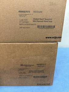 lot 30 image: MSRP $300  2 Cases (12 -1 Liter SDS cartridges per case) NEW SCJ Professional KKESS100 Kindest Kare Essential Skin Cleanser Hand Soap - Expiration 625 