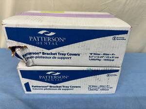 lot 44 image: 2 Cases (1000 each per case) Patterson Dental 07-083-9506 8.5 x 12.25 Bracket Tray Covers