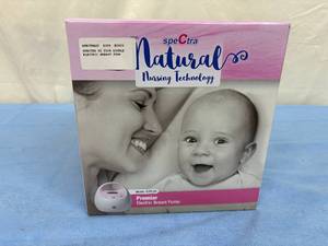 lot 58 image: MSRP $300 NEW In Box SpeCtra Natural Nursing Technology S2Plus Premier Double Electric Breast Pump - Hospital Grade Suction