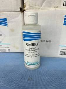 lot 66 image: 14 Cases NEW DermaRite GelRite Instant Hand Sanitizer with Vitamin E - Expired