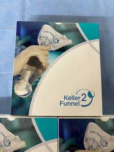 lot 77 image: Lot of 3 NEW Allergan HA-005 5-Pack Sterile Keller Funnel 2 - Expiration 724