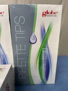 lot 82 image: MSRP $300  4 Boxes (960 tips per box) NEW Globe Scientific Inc 151150R-96 200ul Graduated Universal Pipette Tips