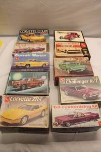 Assorted Model Car Empty Boxes