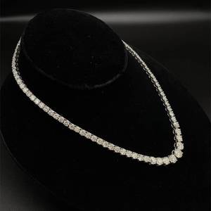 39.51 Carat G-Color Natural Diamond Tennis Chain Necklace in Platinum - $243,580 Appraisal Included - Heavyweight 62.90 Grams