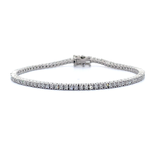 lot 7 image: 3 Carat Diamond Slim Tennis Bracelet VIDEO $2,195 Retail