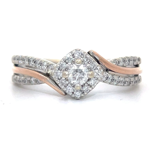 lot 35B image: Designer Adrianna Papell Multi-Crossover Ring in 14k Two-ToneGold VIDEO