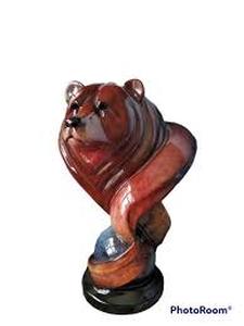 lot 62 image: Mill Creek Studios 6.5 Imago Loverboy-Topaz Artist Stephen Herrero Figurine