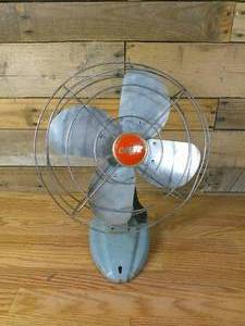lot 14 image: Vintage Zero Electric fan 12494 mid sized Runs Mid Century Industrial 13 cage