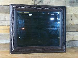 lot 22 image: 25 12 x 21 34 Beveled Mahogany Mirror 3616