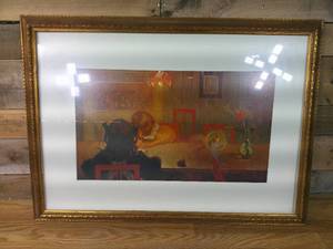 lot 79 image: 29 14 x 21 14 Carl Olof Larsson Sagor Framed Print
