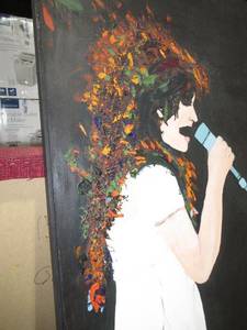 lot 111 image: Canvas Singer Painting