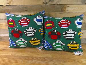 lot 168 image: Set of 2 Rolling Blazers Throw Pillows