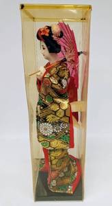 lot 26 image: Vintage Geisha Doll Holding an Umbrella