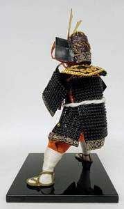 lot 2 image: Vintage Samurai Figure with Katana and Display Case