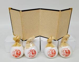 lot 45 image: Vintage Ceramic Bells & Folding Art Screen