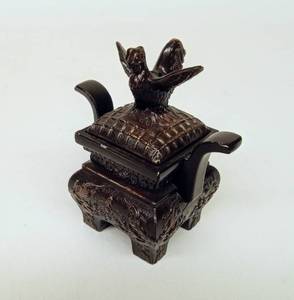 lot 49 image: Vintage Set of Incense Holder, Match Holders and Snuff Box
