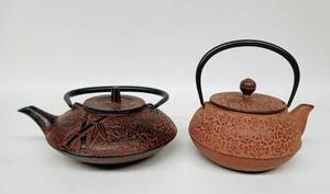 lot 57 image: Pair of Vintage Japanese Teapots
