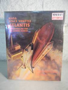 NEW SEALED IN BOX - MINICRAFT MODEL KITS NASA SPACE SHUTTLE ATLANTIS WITH EXTERNAL FUEL TANK AND SOLID-FUEL BOOSTERS #11616 - GREAT PIECE - SEE PICTURES