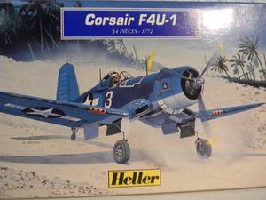 NEW SEALED IN BOX - HELLER 172 SCALE MODEL KITS CORSAIR F4U-1 #80275 & P-39 AIRACOBRA #80271 - GREAT PIECES - SEE PICTURES
