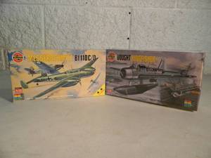 NEW SEALED IN BOX - AIRFIX 172 SCALE MODEL KIT MESSERSCHMITT Bf 110 CD #02006 & VOUGHT KINGFISHER #02021 - GREAT PIECES - SEE PICTURES