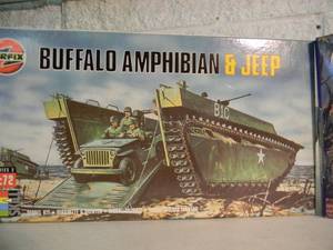 NEW SEALED IN BOX - AIRFIX 172 SCALE MODEL KIT BUFFALO AMPHIBIAN & JEEP #02305 & GERMAN RECONNAISSANCE SET #02312 - GREAT PIECES - SEE PICTURES