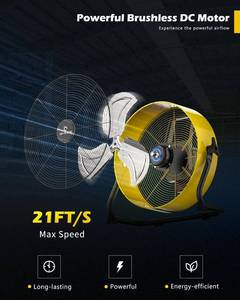 Airvention Rechargeable Battery Operated 12 Drum Fan