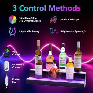 Leekimid LED Lighted Liquor Bottle Display