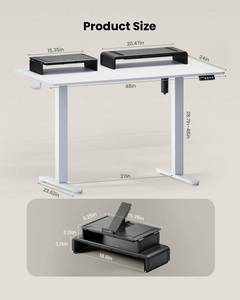 ProtoArc Standing Desk with Dual Monitor Stand Riser