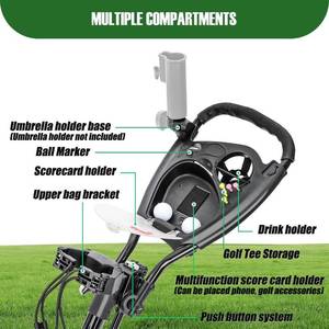 XDriveMax 4 Wheel Golf Push Cart
