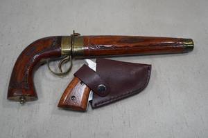 lot 20 image: 2 Pistol Handle Knife with Sheath