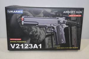 lot 33 image: UKArms V2123A1 Spring Powered Airsoft Gun with Laser