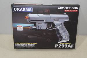 lot 35 image: UKArms P299AF Spring Powered Airsoft Gun with Laser