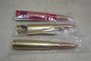 lot 43 image: 2 Lucky Shot 50 Cal Bottle Openers and Beer Tap