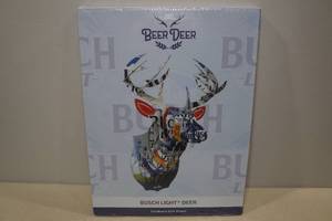 lot 52 image: Beer Deer Busch Light Deer Cardboard Wall Mount