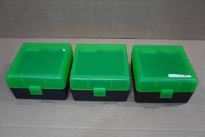 lot 87 image: 3 Plastic Ammo Boxes