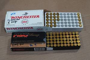 lot 96 image: 73 Rounds Assorted .380 Auto Ammo