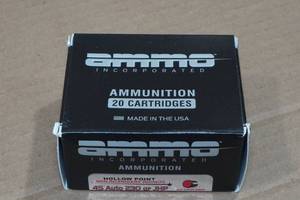 lot 111 image: 20 Ammo Inc .45 Auto 230 Gr JHP Ammo