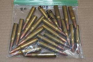 lot 118 image: 22 .308 Win SP Ammo