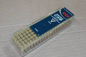 lot 119 image: 100 CCI Mini Mag .22 LR 38 Gr HP Ammo