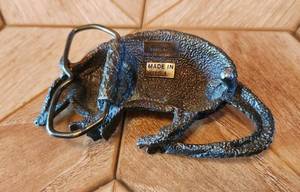 lot 20 image: Very Heavy Brass Armadillo Belt Buckle