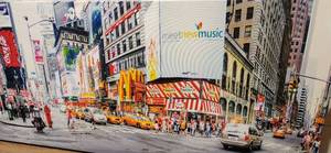 lot 93 image: LARGE Colorful Art on Canvas