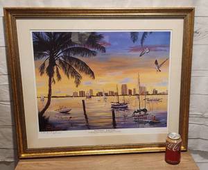 lot 94 image: Sunset Serenity GORGEOUS Print Signed by David Schor