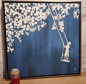 lot 88 image: Summer at the Cottage Large, Professionally framed
