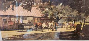 lot 57 image: Limited Edition Lazy Day at Luckenbach  Authenticity Included LARGE